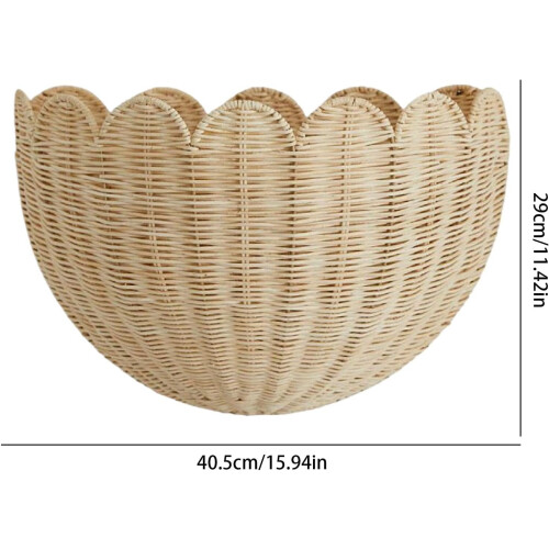 Wicker Keeper Natural Fibre Woven Container Rustic Style Holding Solution PlantBased Eteration Caddy 2