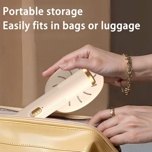 Clothes Steamer with Dual Mode Steaming, Foldable Handle, Quick Wrinkle Removal for Travel 2