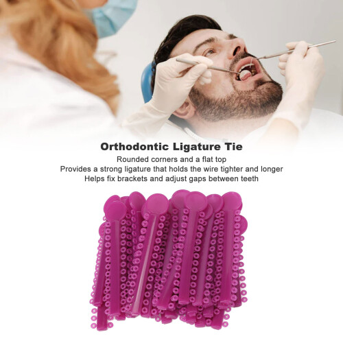40 Stück orthodontische Elastomerbänder, hoch elastische Gummibänder 2