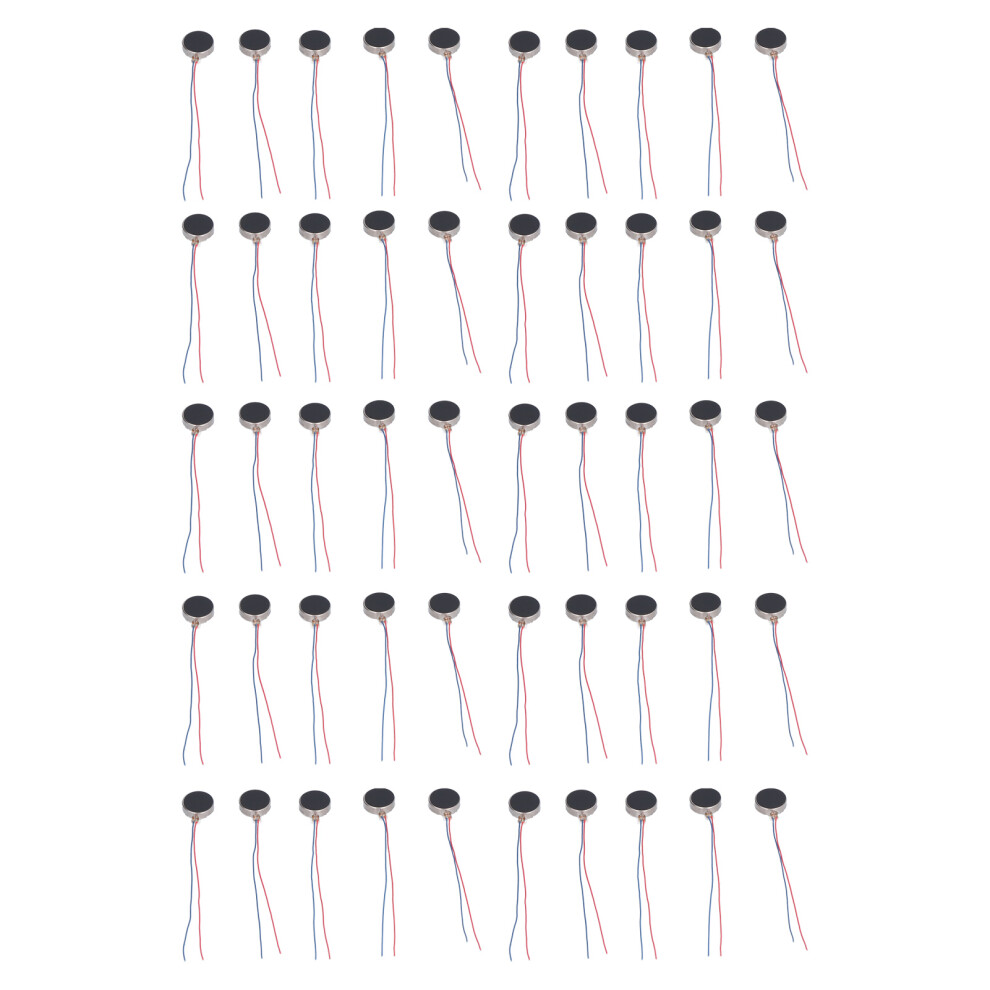 Flat Button 12Mm Vibration Motors 50Pcs 3V Low Noise High Accuracy 7891377431350