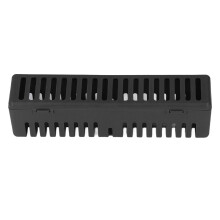 Boîte à autoclave noire durable pour le nettoyage des instruments dentaires et médicaux