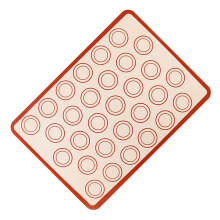 Silicone Baking Mat Nonstick Food Grade for Cookies Uniform Heat Dishwasher Safe Red