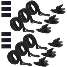 Heavy Duty Solar Pool Cover Clips and Nylon Swimming Pool Cover Straps Windproof UV Resistant