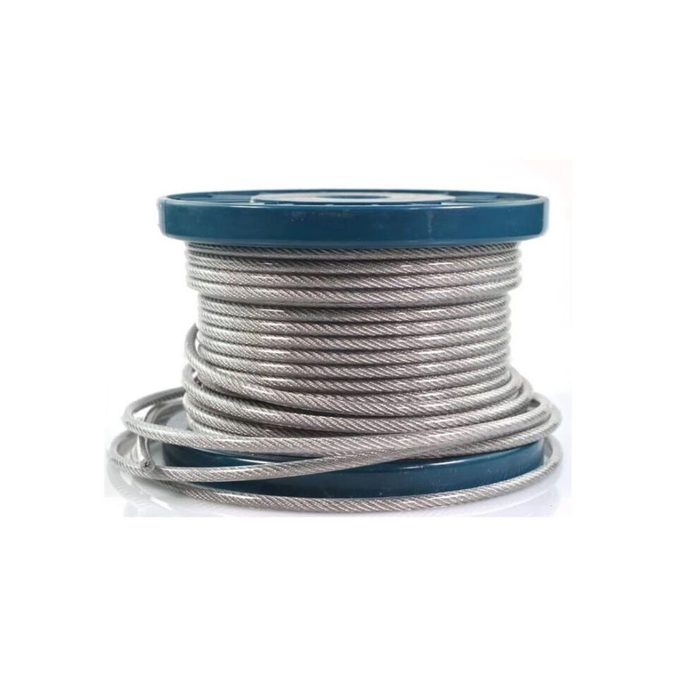 Wire Rope 304 Stainless Steel Pvc Coated Flexible 0.5Mm X 30M 1X7 Soft Cable For Clothesline 9199774218832