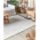Beliani Rug OMERLI White 140 x 200 cm Wool 2