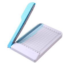 4x6 Inch Plastic Base Paper Cutter and Trimmer, Compact MultiPaper Cutting for Home and Office