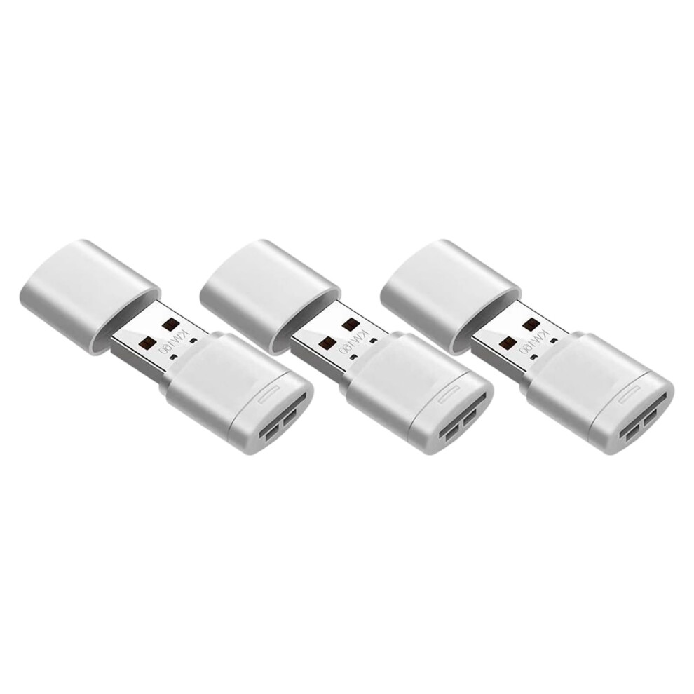 Abs Metal Usb2.0 Card Reader Adapters For 128Gb Microsd/Tf Cards For Multiple Devices Travelfriendly White 9347817810851