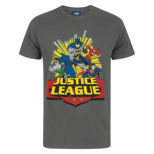 DC Comics (Small) DC Comics Short Sleeved T-Shirt (Mens Grey)