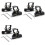 Universal LED Light Bar Mounting Brackets, Adjustable Hood Pillar Mounts, Led Work Light Mount Bracket Clamp Holder 6PCS 1