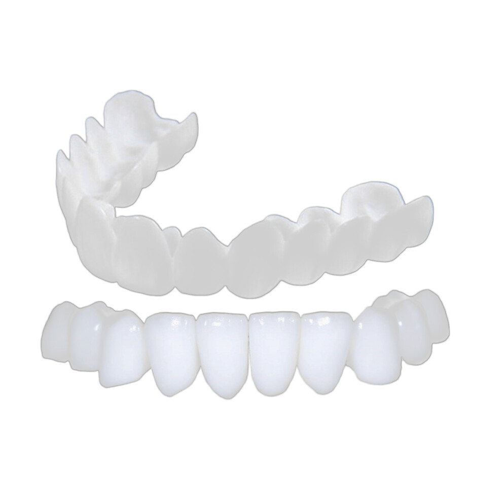 Light Easy Application Temporary Dentures For Women And Men, Suitable For Most People With Realistic Denture Teeth, Confidence Smile For Parties And Smile