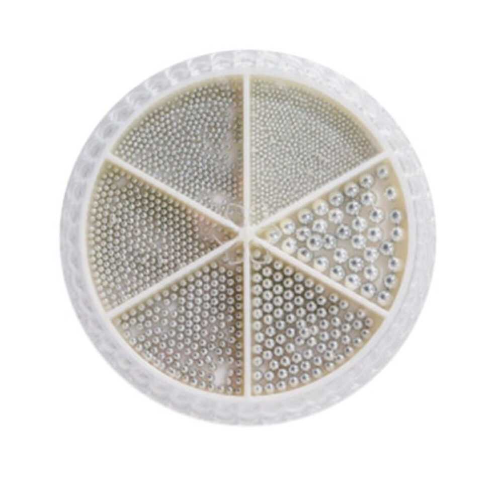 Nail Decoration Mixed Various Sizes, High-Quality Alloy Nail Charms for Durable Nail Art, Caviar Beads Pearl Nail Charms with Flower Pearl Ball Desig
