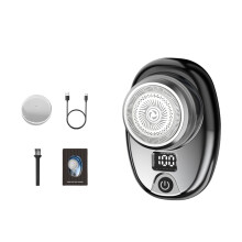 Waterproof Mini Electric Shaver with Full Body Wash, Portable Travel Razor Featuring LED Power Display, USB Rechargeable Design with Wet & Dry Use an