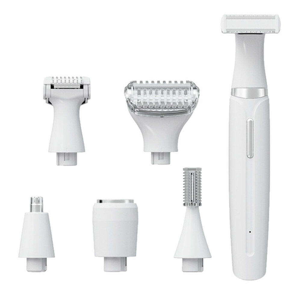 Sensitive Area Grooming System, 6-in-1 Multi-Purpose Tool, Rechargeable & Waterproof Design For Painless Shaving Experience For Halloween Parties