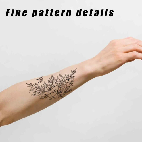 Αυτοκόλλητο προσωρινού τατουάζ Body Art, ρεαλιστικός σχεδιασμός Skin Safe3D με μακράς 2