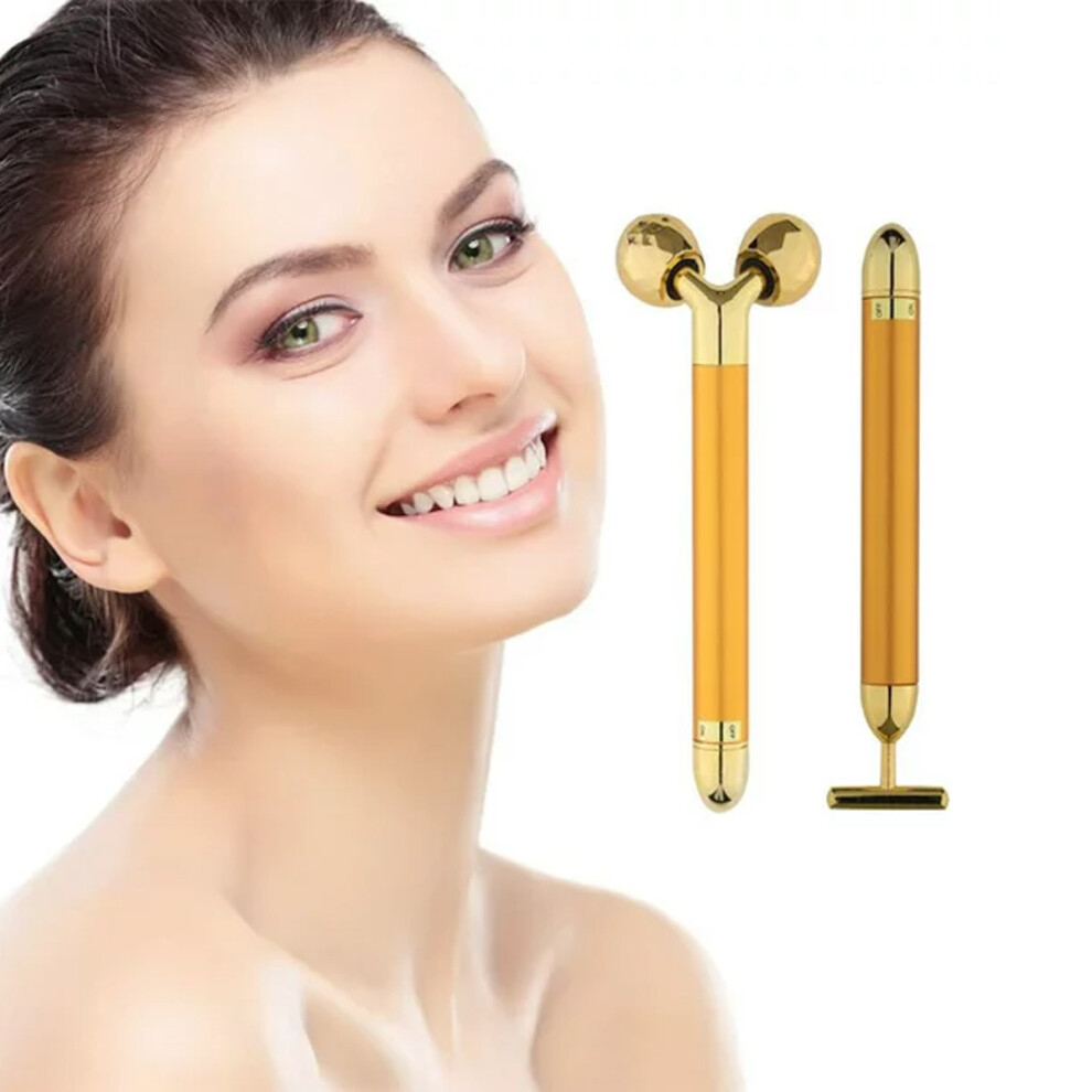 Golden Facial Massager Set, Combining Timeless Beauty With Cutting-Edge Technology For Flawless Skin For Halloween Parties For Nightclubs