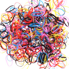 Premium Small Tiny Rubber Bands for Hair, Soft Elastic Bands No Damage Hair Elastics for Braiding Ponytail and Wedding Updos, Tiny Multicolor Rubber