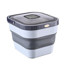 Pet Food Storage Container with Large Capacity, Airtight Stackable Bin for Dog and Cat Dry Food, Gray