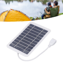 Chargeur de panneau solaire portable 2W 5V USB pour téléphones et appareils photo
