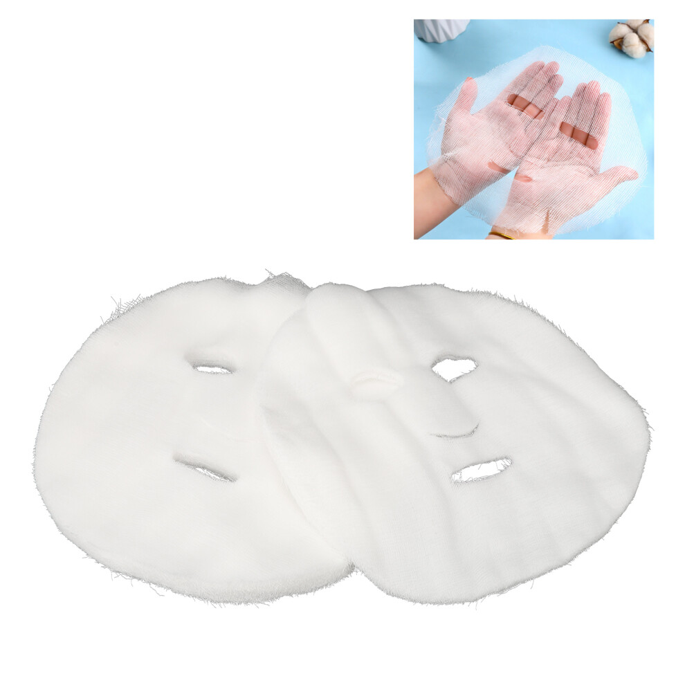 100pcs Precut Gauze Facial Mask Sheets for Strong Water Absorption DIY Spa Mask