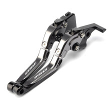 Motorcycle CNC Aluminum Foldable Adjustable Brake Clutch Levers for Forza 750 Titanium Black