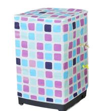 Waterproof Washing Machine and Dryer Cover Set with Zipper UV Protection Purple Check 55x58x85cm