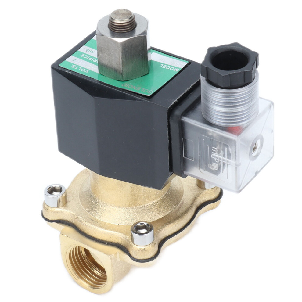 2W-15K Brass Solenoid Valve, 20Mm Thread, 123Mm Size 8111377438395