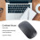 Kabellose Mini-Maus mit 3 Geschwindigkeits-DPI-Einstellungen, adjustable für Laptop, Android, Bluetooth 4