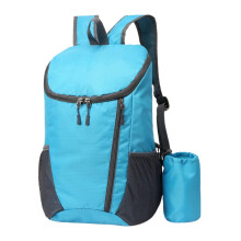 Outdoor Backpack 20L Waterproof Foldable Daypack For Mountaineering And Camping Lake Blue