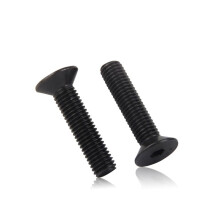 M2M8 Black 10.9 Grade Hex Socket Flat Head Screws, Rust Resistant, Precision Thread, 16mm