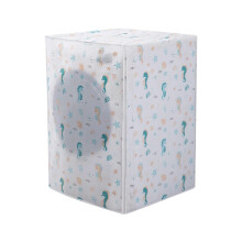 Waterproof Washing Machine Cover AllInclusive Drum Washer Protector Geometric Seahorse 63x62x85