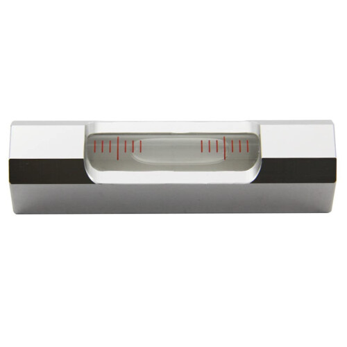 0.02mm High Precision Horizontal Bubble Level Tool - Small Aluminum Builder Level in Silver Color