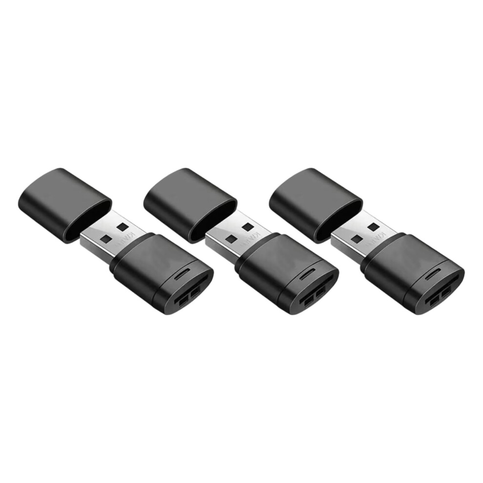 Portable Usb2.0 Tf Microsd Card Reader Plug And Play Fast Data Transfer Camera And Pc Compatible Abs Metal Black 9199774220750
