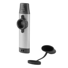 Strumento musicale per bambini in alluminio, kazoo regolabile con 5 membrane di diamante, colore argento