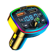 FM Transmitter for Car Hands USB Charging Input 4.8A Wireless Car Stereo for Smartphones and Tablets