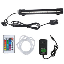 Luce LED multicolore per acquario, sommergibile, impermeabile, con telecomando e luminosità regolabile.