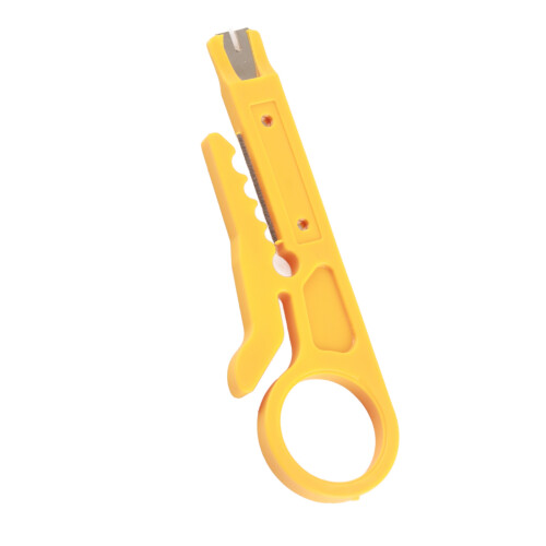 Network Cable Stripper Tool Punch Down Wire Stripper Adjustable Micro Mini For Cat5 UTP RJ45 Cables Portable Durable PTFE With Secure Loop Fixation 1