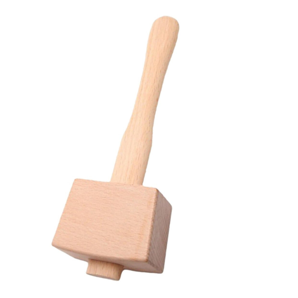 Wooden Mallet Hammer For Woodworking Diy Crafts Compact Beech Wood Handle Ergonomic Grip For Home Renovation Hand Tool 9187378581322