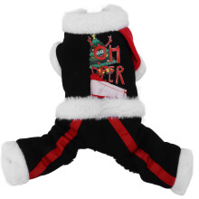 Teplý a pohodlný roztomilý vánoční kostým pro mazlíčky, oblek pro santa holčičky, cosplay kostýmy pro mazlíčky, vysoce kvalitní