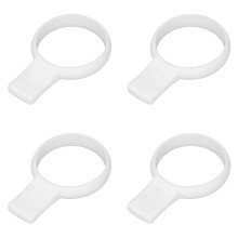 4 Stück Silikon Tennisgrifftrainer-Tool für Schläger Indoor/Outdoor-Sport Weiß