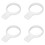 4 Pack Silicone Tennis Grip Trainer for Racket Practice White 1