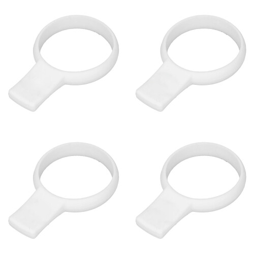 4 Pack Silicone Tennis Grip Trainer for Racket Practice White