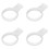 4 Pack Silicone Tennis Grip Trainer for Racket Practice White 11