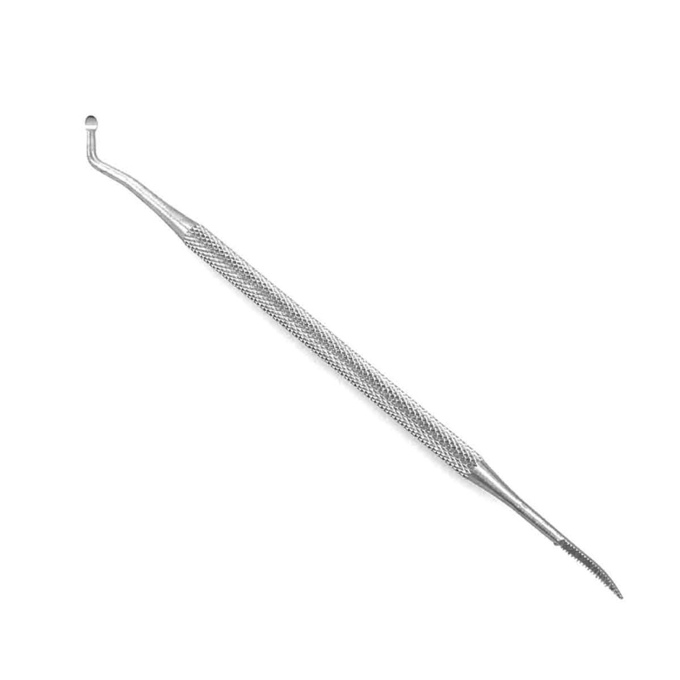 Portable Nail Cleaner with No Deformity No Rust Feature, Cuticle Pusher for Nail File and Lifter Set, Double Ended Stainless Steel Tool for Ingrown T