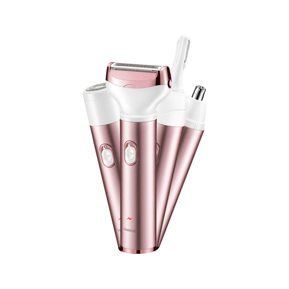 Electric Razor for Women, Facial Hair Removal with Travel-Friendly Compact Design for On-the-Go Grooming, Painless Low-sensitivity Blade 4-in-1 Elect