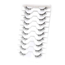 Handgefertigte künstliche Wimpern mit veganem, natürlich aussehendem Kunstnerz-Fluffy3D-Wimpernband, tierversuchsfreiem, flexiblem und