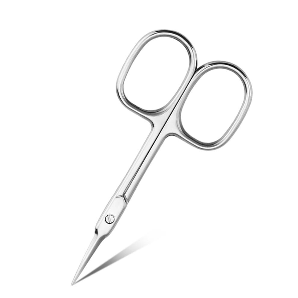 Beauty Scissors Extra Sharp Curved Blades, Cuticle Trimmer with Smoothly Opening Action for Easy Trimming, Professional Stainless Steel Tool for Nail