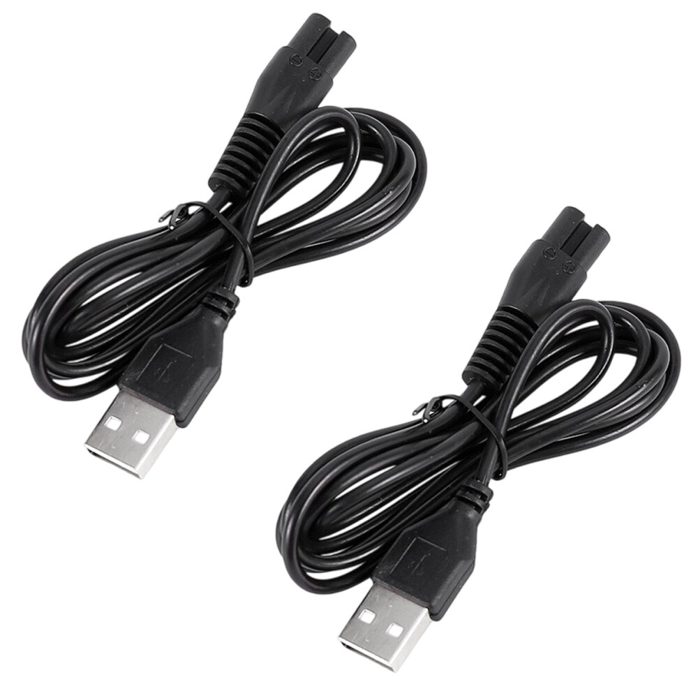 Heat Resistance USB Charging Line for Razor Shaver Power Cord Rubber Wrapped Anti-Aging Wear Resistance Tensile Strength High Conductivity Excellent