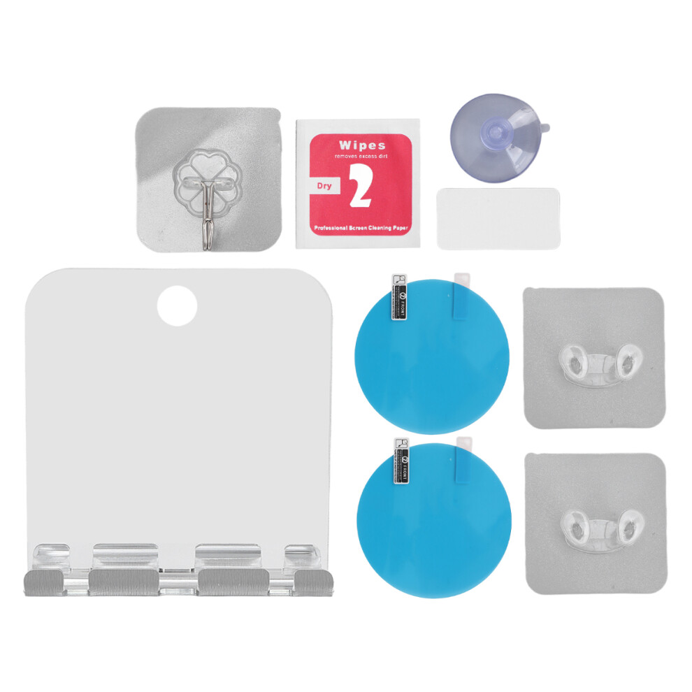Wall Hanging Mirror Fog Mirror Acrylic Mirror Portable Mirror Anti Fog Mirror Shower Makeup Mirror Fog Free Design Hand Held Bathroom Shaving Mirror
