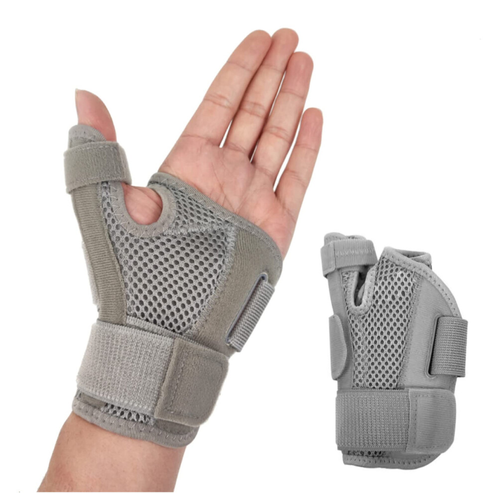 Adjustable Wrist Brace for Thumb Support, Ergonomic Thumb Brace with Thumb Splint Brace Function, Upgrade Premium Fabric for Arthritis Pain Relief, S