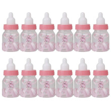 Plastikbärenflaschen als Geschenkidee, Mini-Babyfläschchen mit elegantem Schleifendesign, ideal für Babypartys und als Aufbewahrungsbehälter für